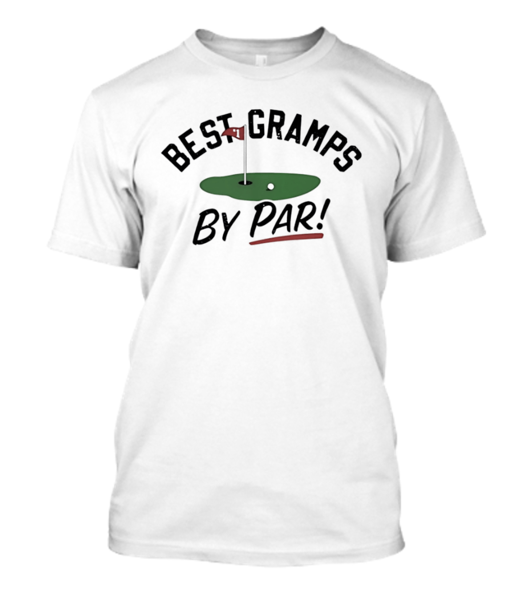 Best Gramps By Par Golf Course Flag T-Shirt