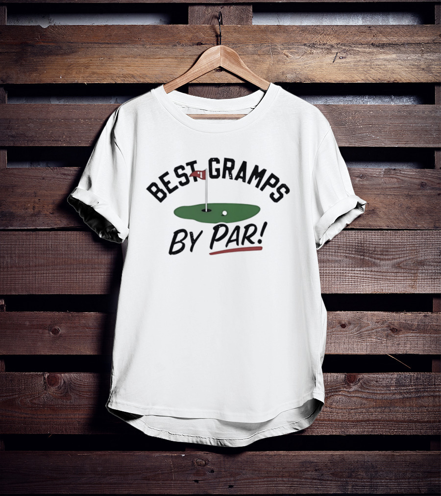 Best Gramps By Par Golf Course Flag T-Shirt