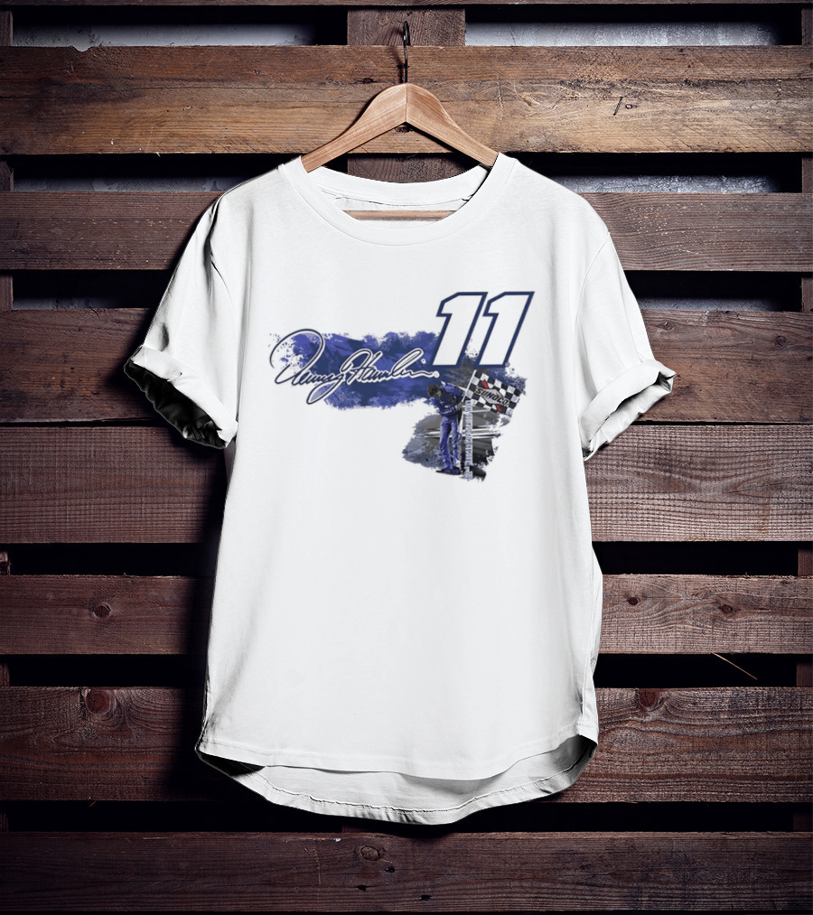 Denny Hamlin 11 Signature NASCAR Cup Series Sunoco Racing T-Shirt