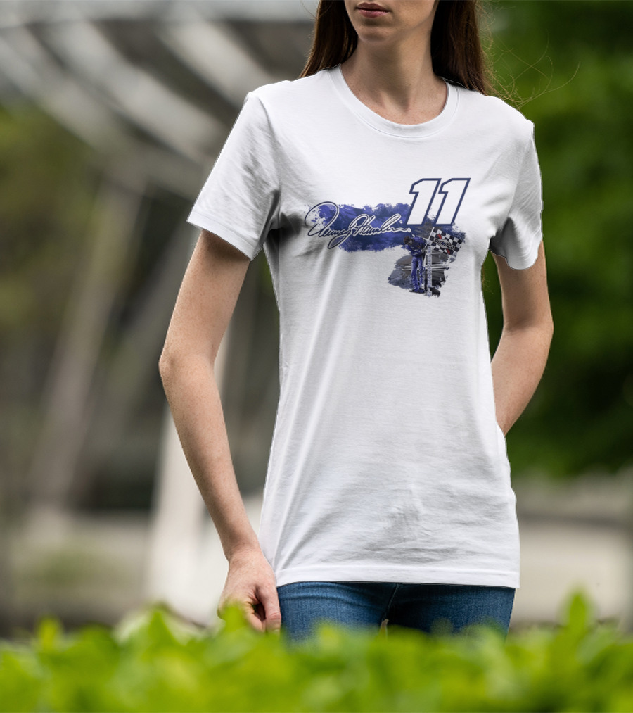Denny Hamlin 11 Signature NASCAR Cup Series Sunoco Racing T-Shirt