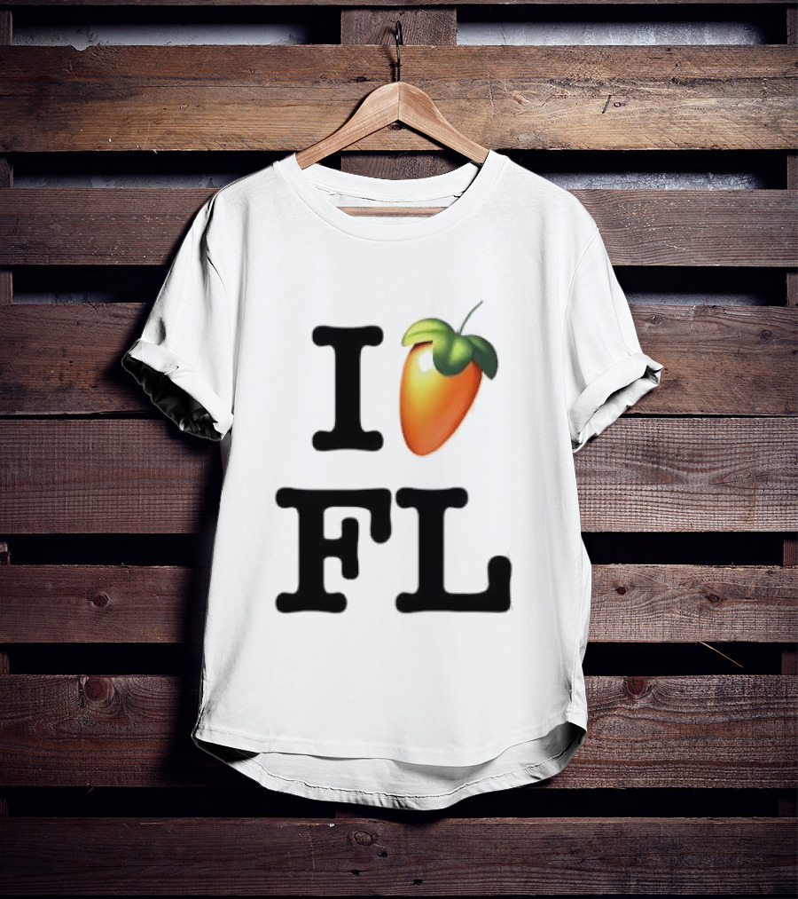 FL Studio I Love FL Logo Fruit T-Shirt