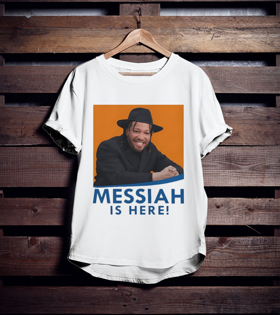 Jalen Brunson Nissim Black New York Knicks Messiah Is Here T-Shirt