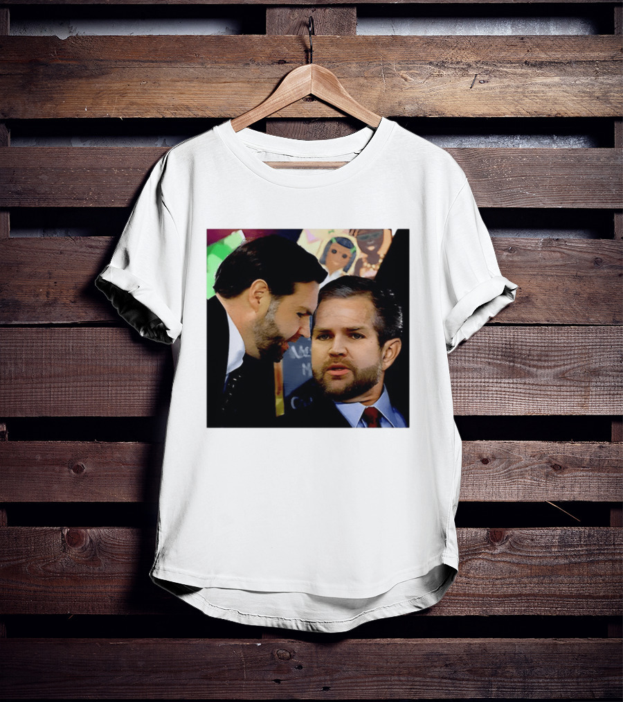 JD Vance And Jerry Falwell Jr Whispering In The American T-Shirt