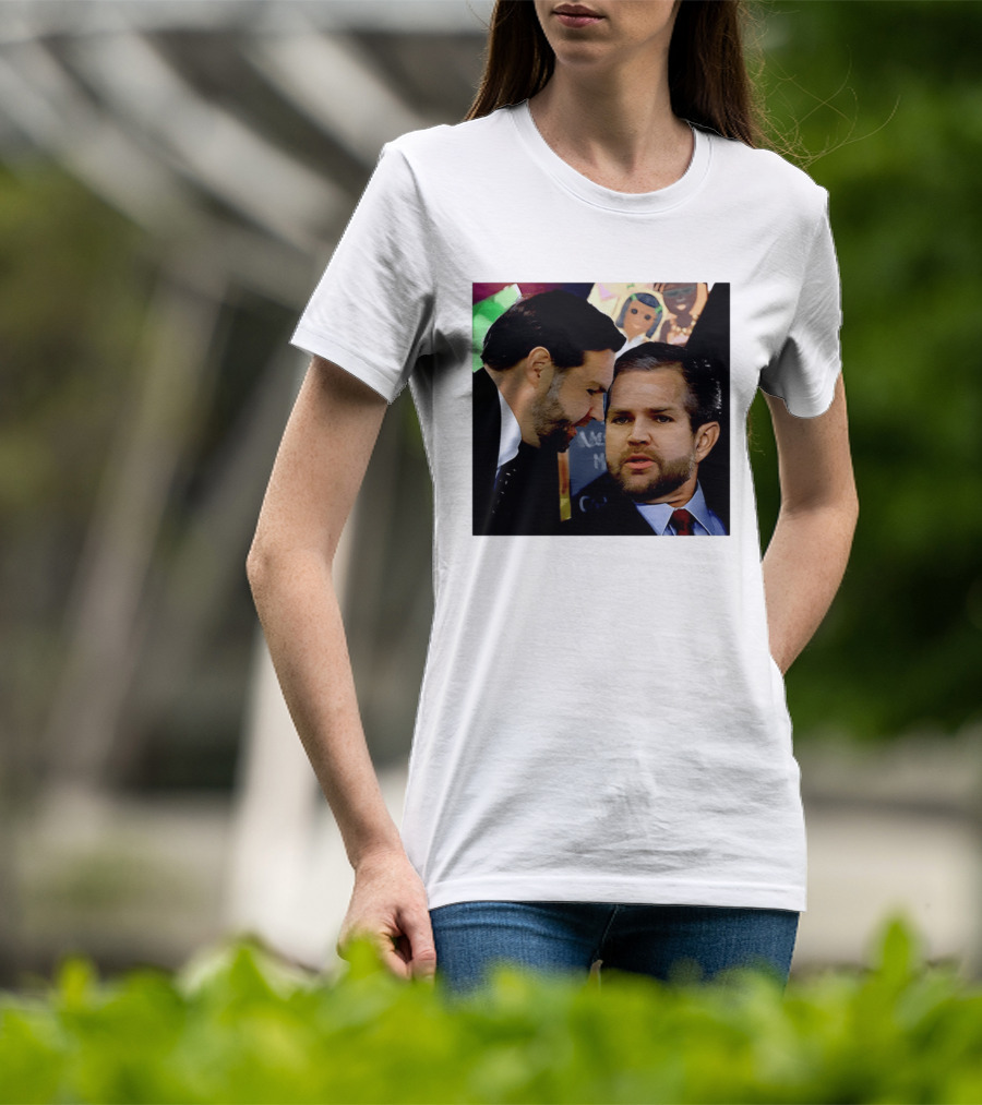 JD Vance And Jerry Falwell Jr Whispering In The American T-Shirt