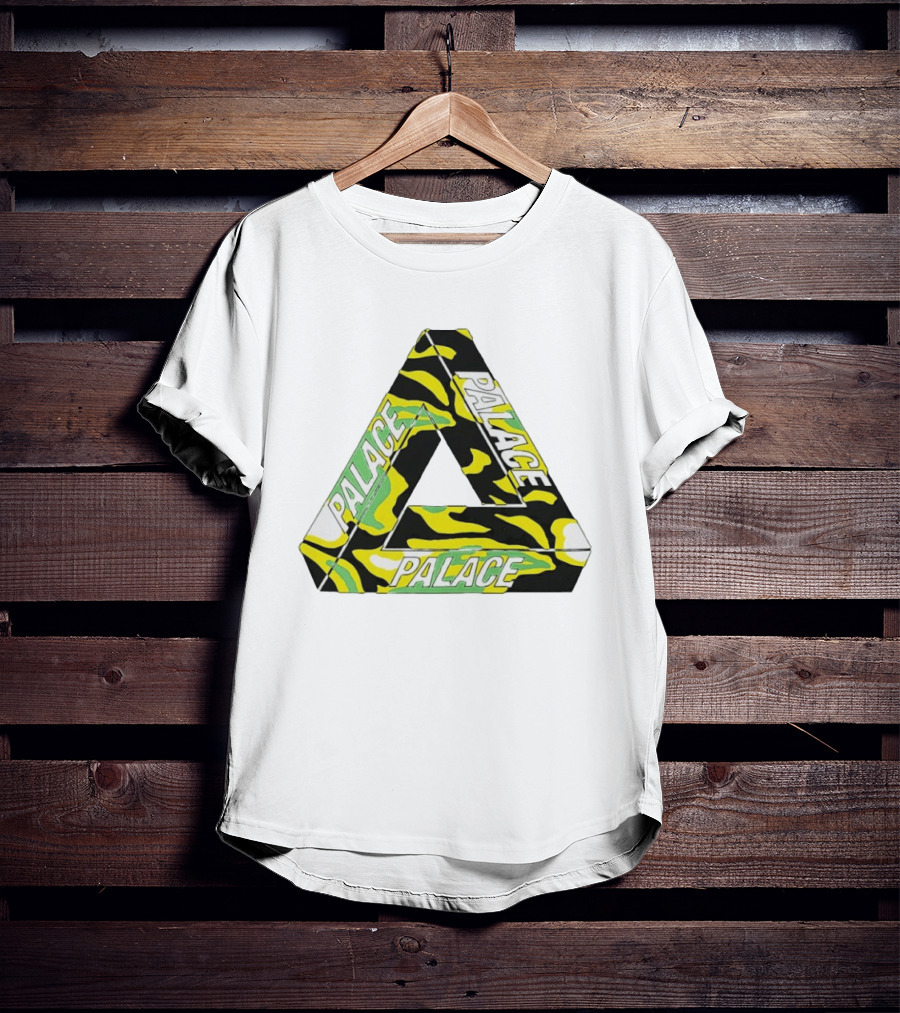 Palace Skateboards Tri Ferg Black Yellow Green Camo T-Shirt