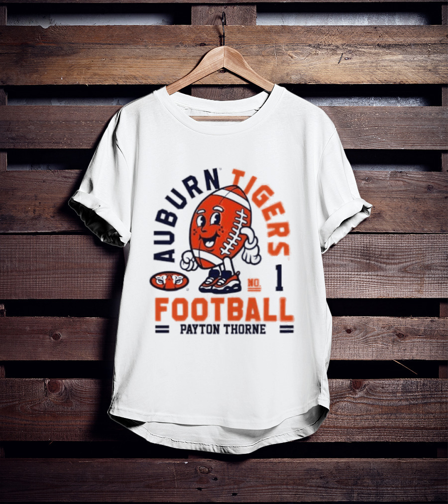Auburn Tigers Football Payton Thorne Number 1 T-Shirt