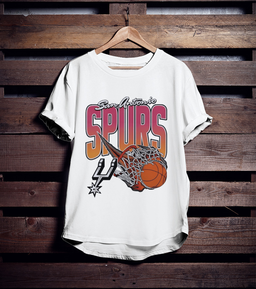 San Antonio Spurs Teal Basketball Explosion T-Shirt