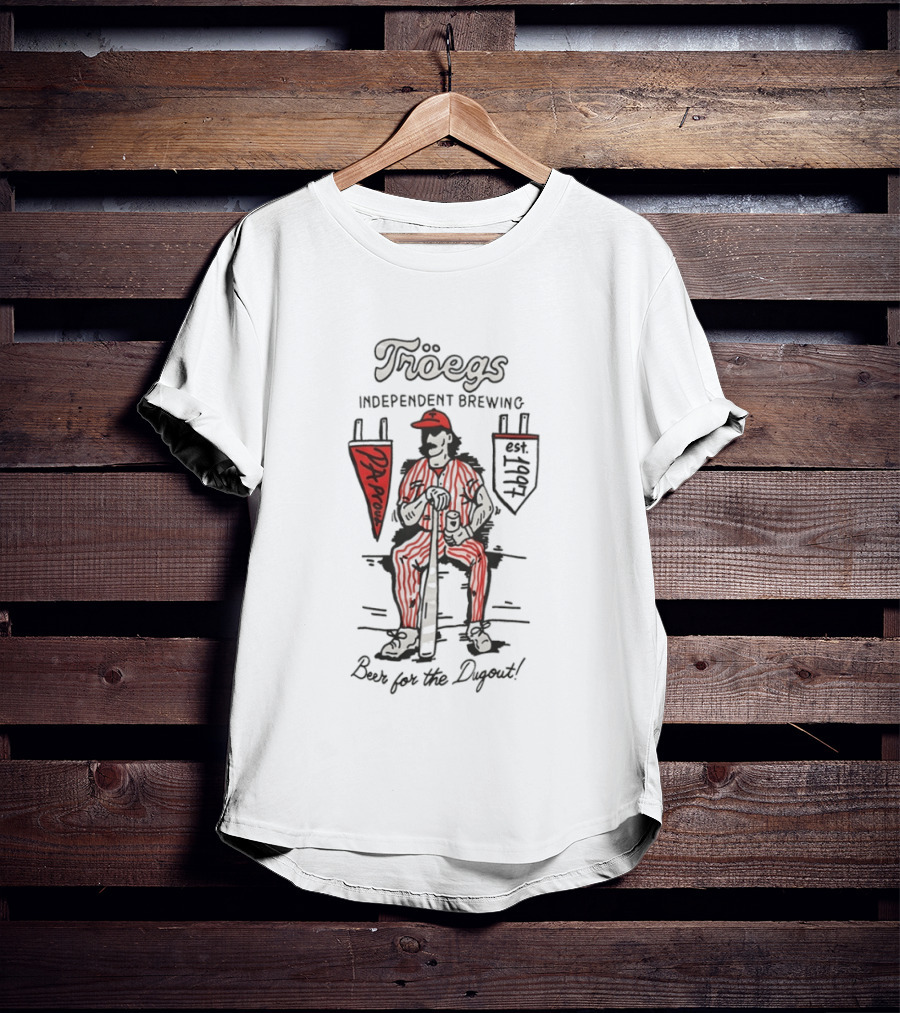Troegs Independent Brewing Philadelphia Phillies Dugout Beer T-Shirt