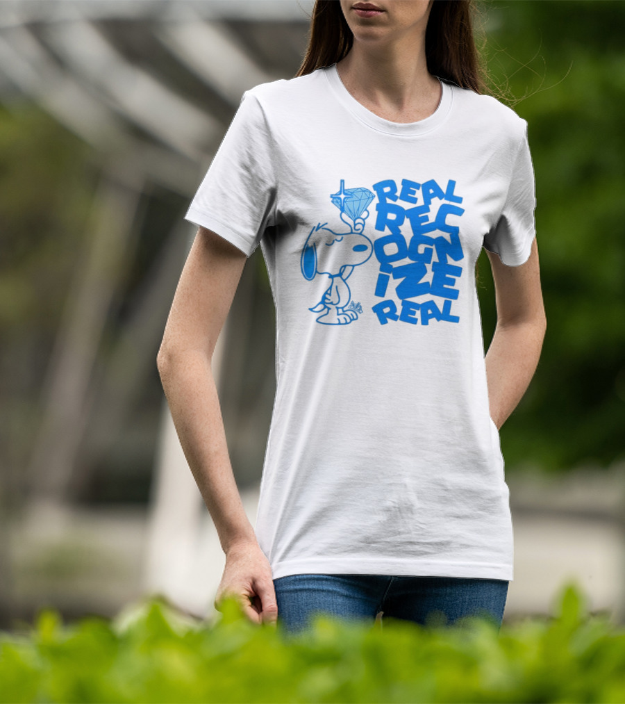 Snoopy Peanuts Real Recognize Real Diamond T-Shirt