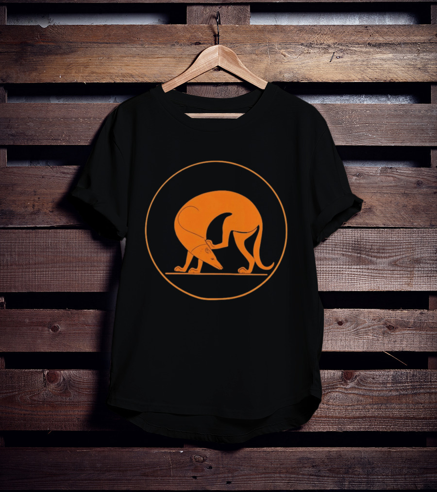 Ancient Greek Pottery Greyhound Dog Minimalist T-Shirt