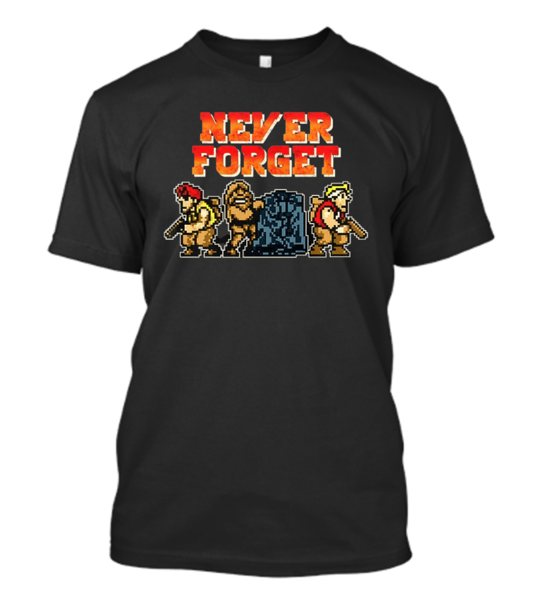 Contra Bill And Lance Never Forget Retro Pixel T-Shirt