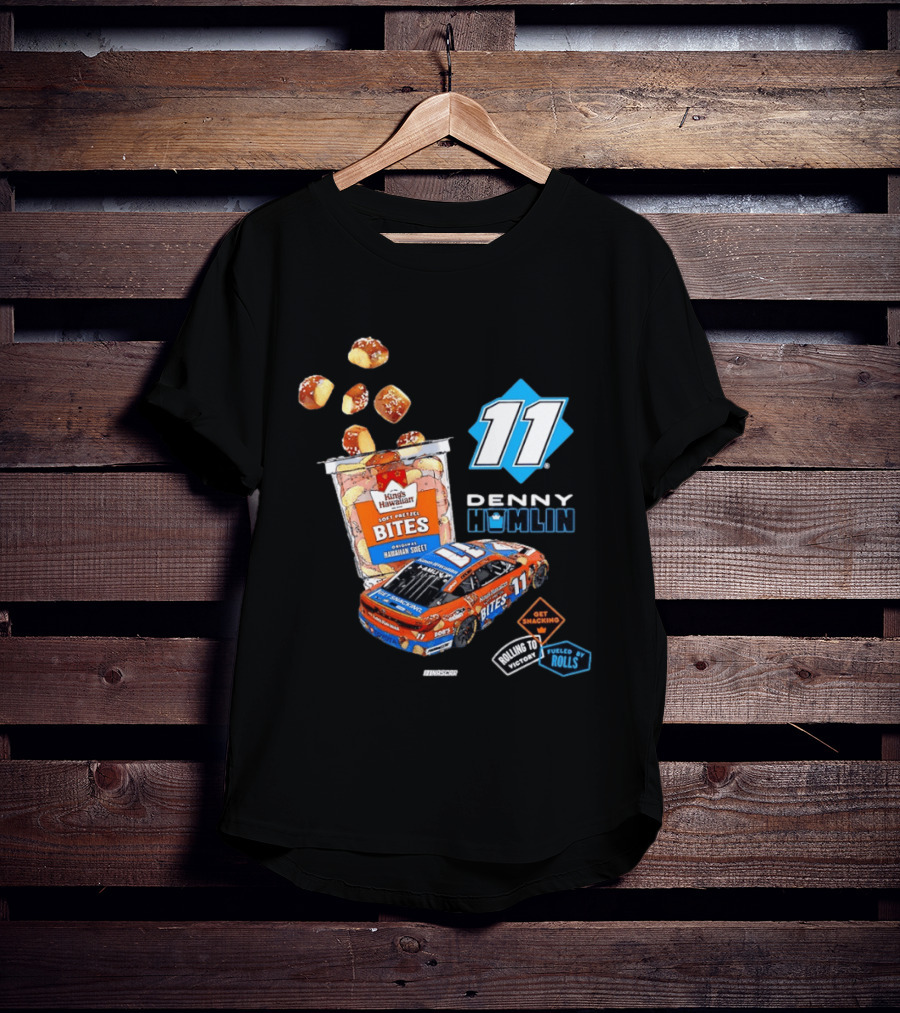 Denny Hamlin 11 Kings Hawaiian Soft Pretzel Bites Joe Gibbs Racing NASCAR T-Shirt