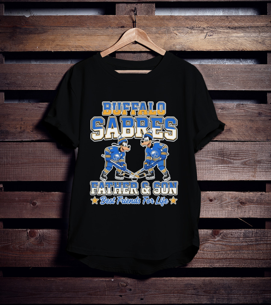 Buffalo Sabres Goofy Father And Son Best Friends For Life T-Shirt