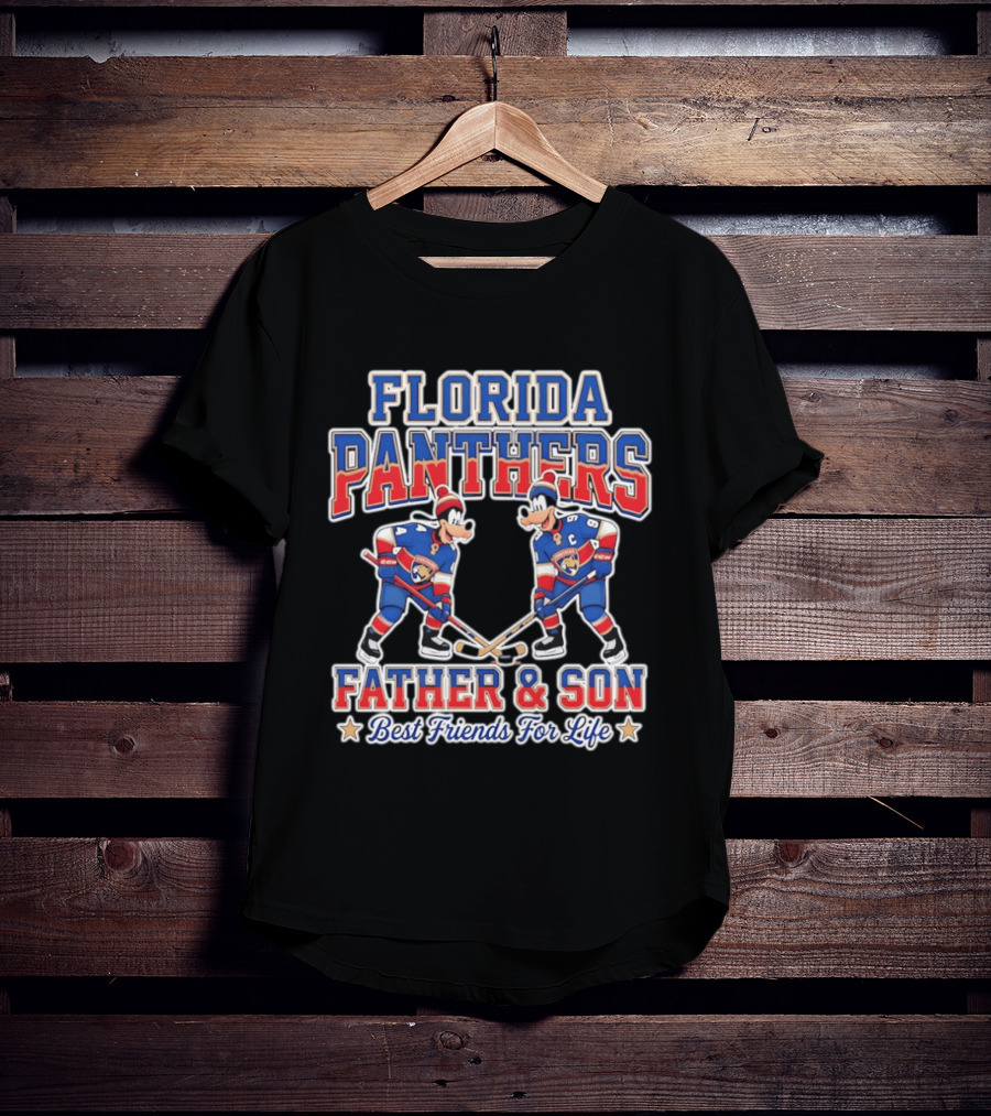 Florida Panthers Disney Goofy Father And Son Best Friends For Life T-Shirt