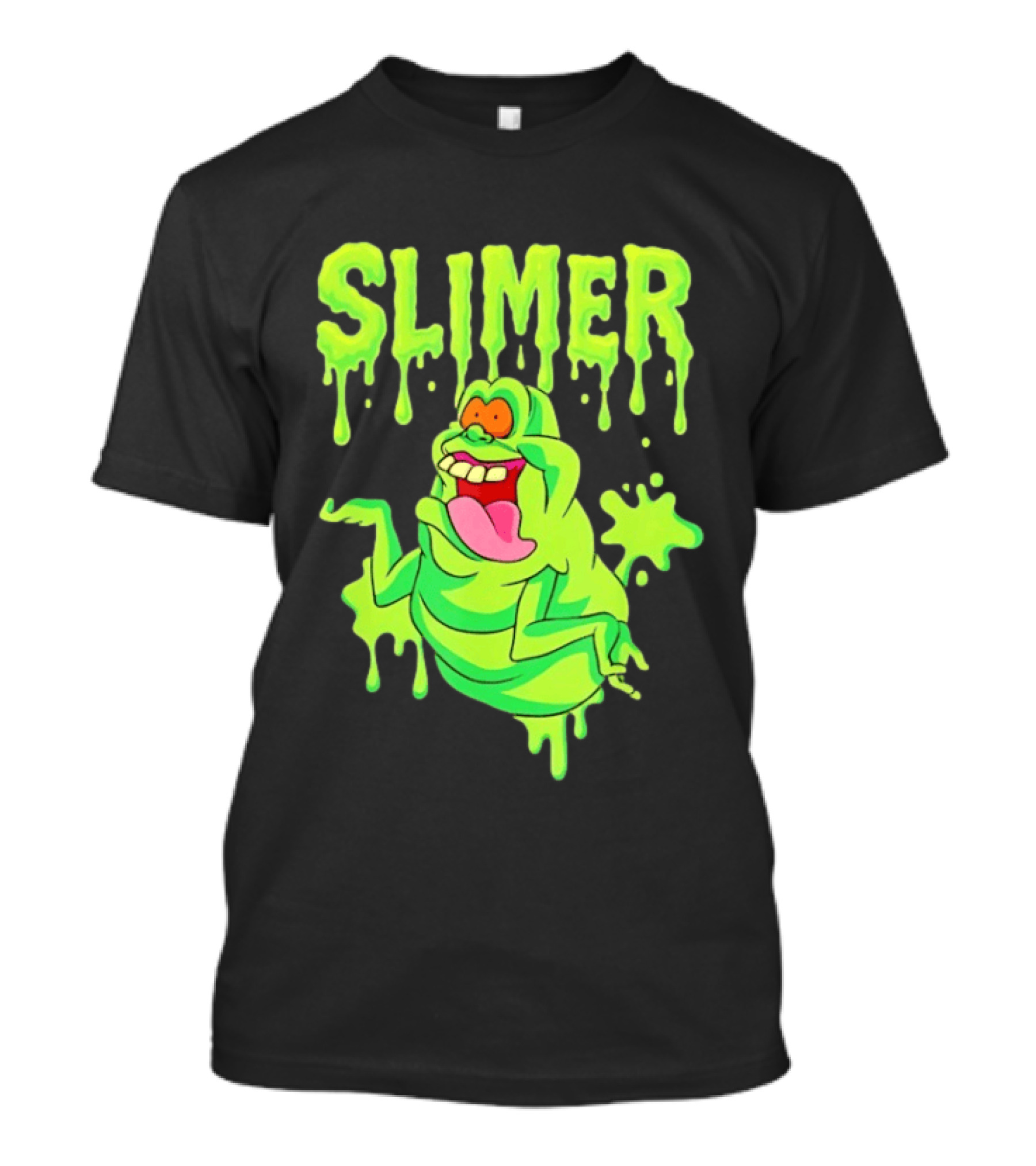 Ghostbusters Slimer Green Ectoplasm Dripping Slime T-Shirt