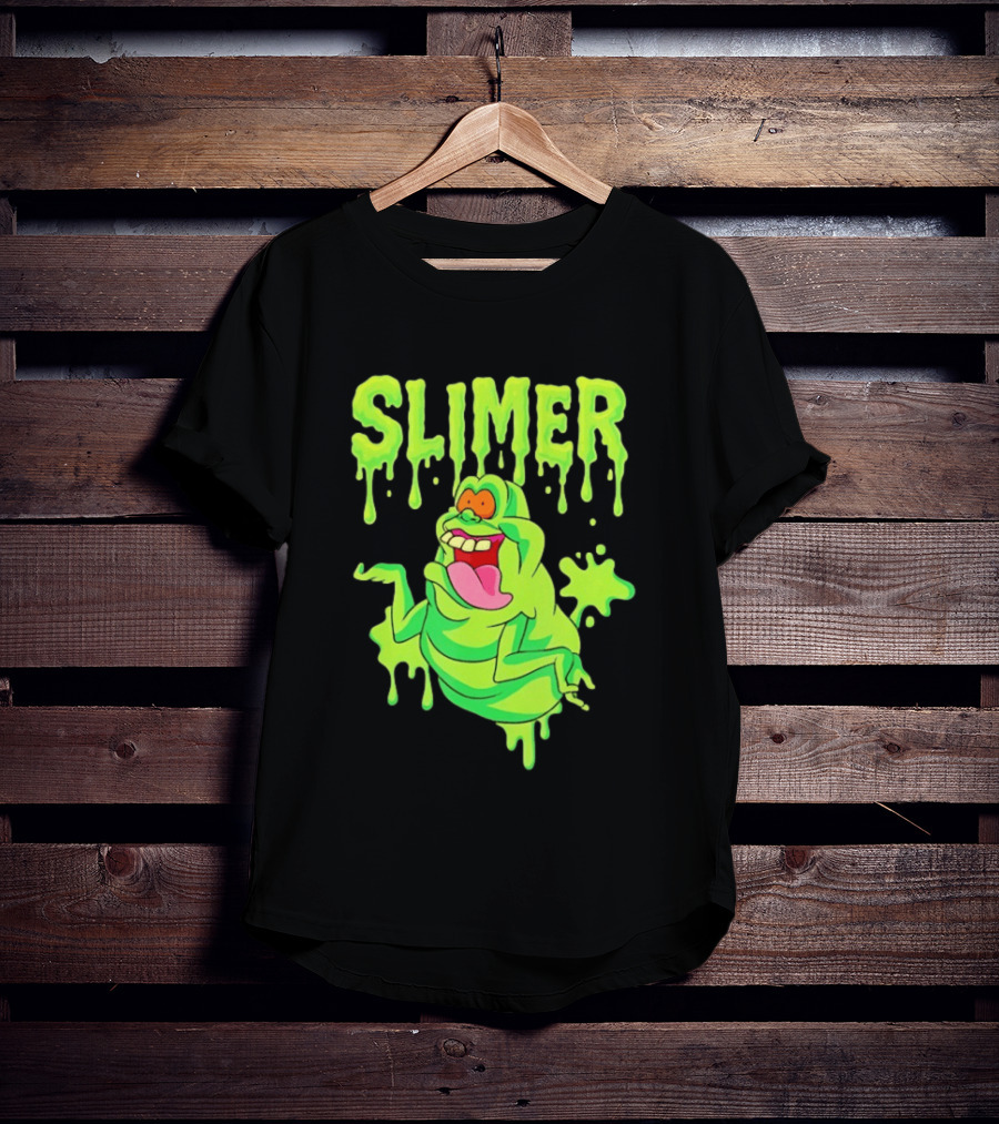 Ghostbusters Slimer Green Ectoplasm Dripping Slime T-Shirt
