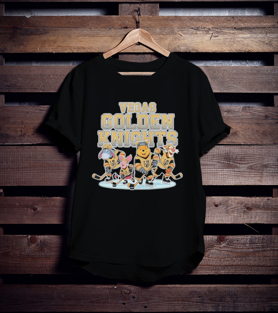 Winnie The Pooh Disney Vegas Golden Knights Hockey NHL 2026 T-Shirt