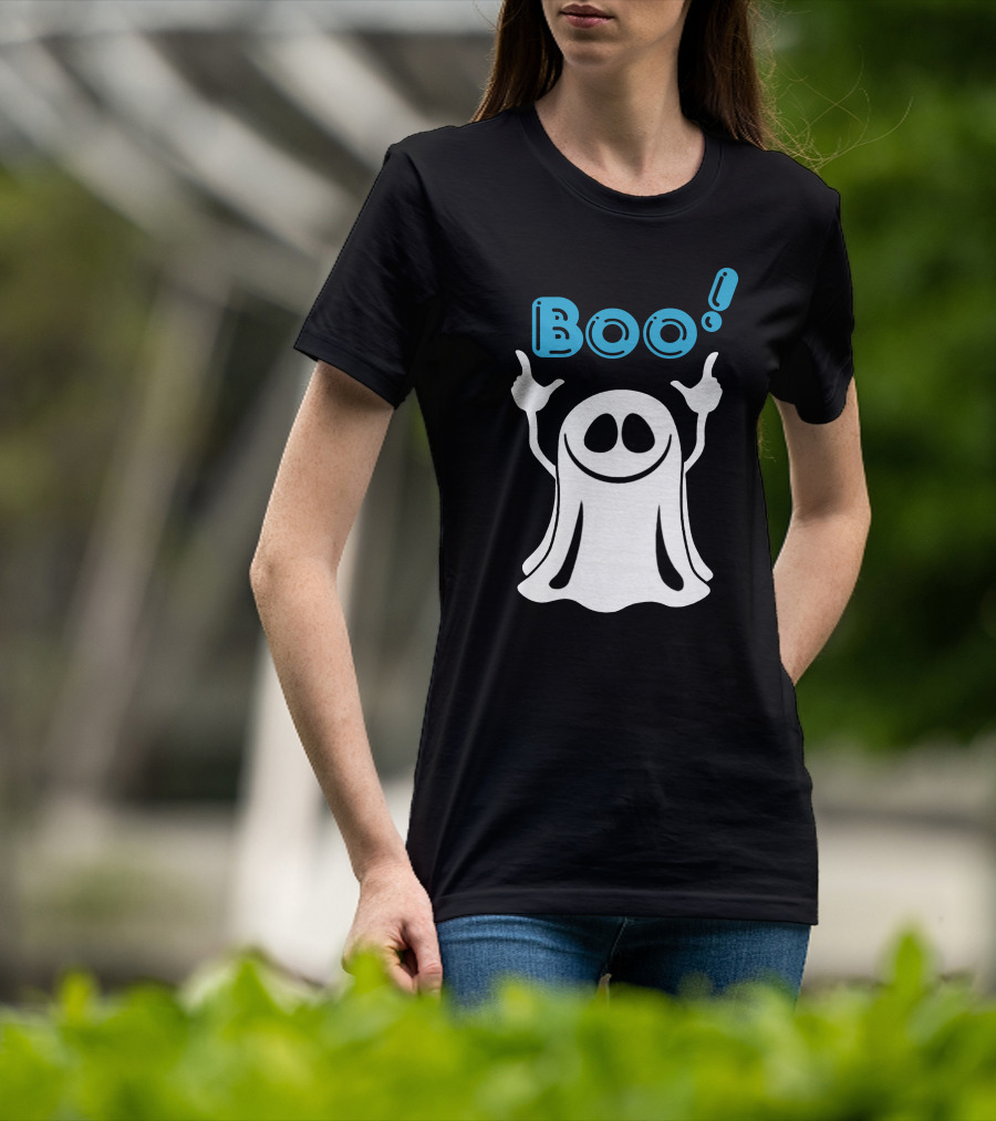 Boo Ghost Spooky Halloween Fun T-Shirt