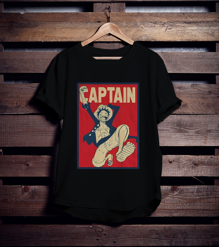 Captain Monkey D Luffy Anime Fan Favorite Adventure Series Hero Design T-Shirt