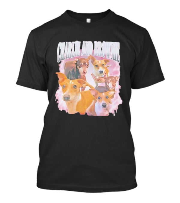Charlie And Brownie Cute Dog Compilation T-Shirt