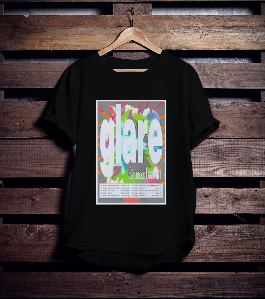 Glare January All Under Heaven 2026 Tour T-Shirt