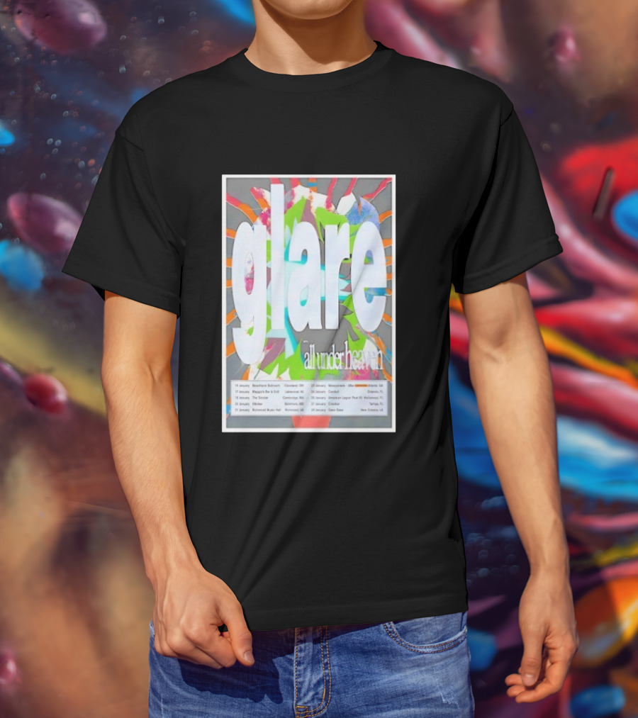 Glare January All Under Heaven 2026 Tour T-Shirt