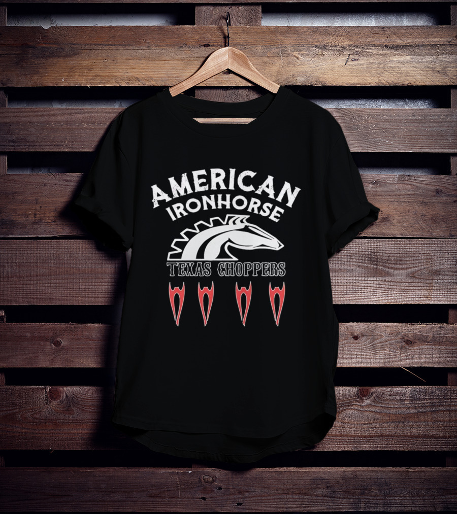 American IronHorse Texas Choppers Red Details T-Shirt