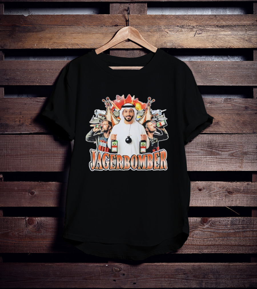 Jagerbomber Drinking Humor Explosive Fun With Jagermeister References T-Shirt