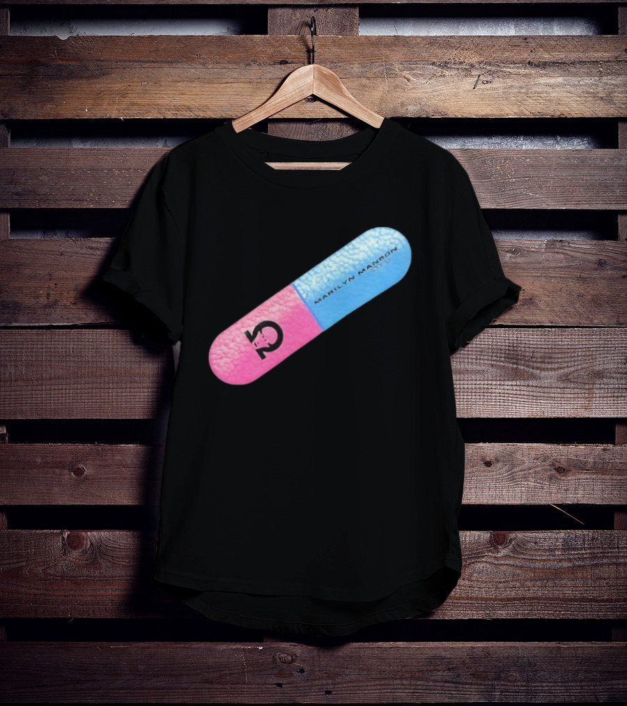 Marilyn Manson Mechanical Animals Pill Design T-Shirt