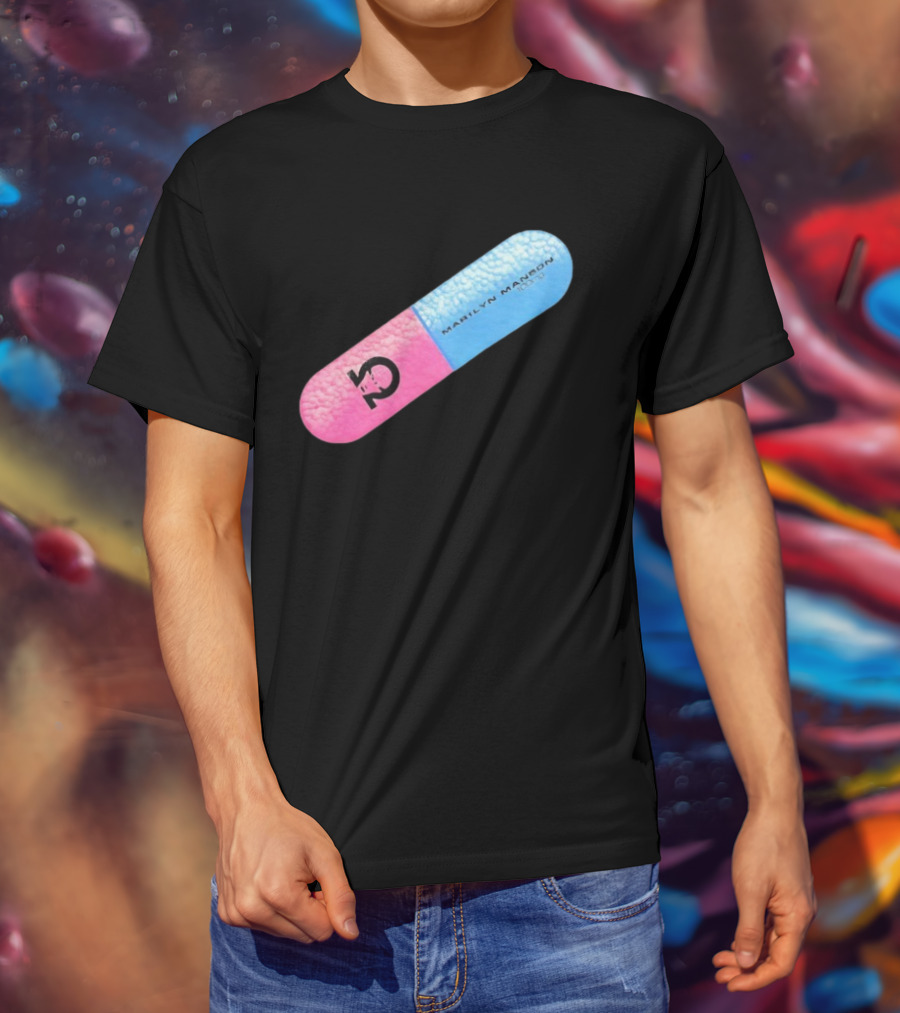 Marilyn Manson Mechanical Animals Pill Design T-Shirt