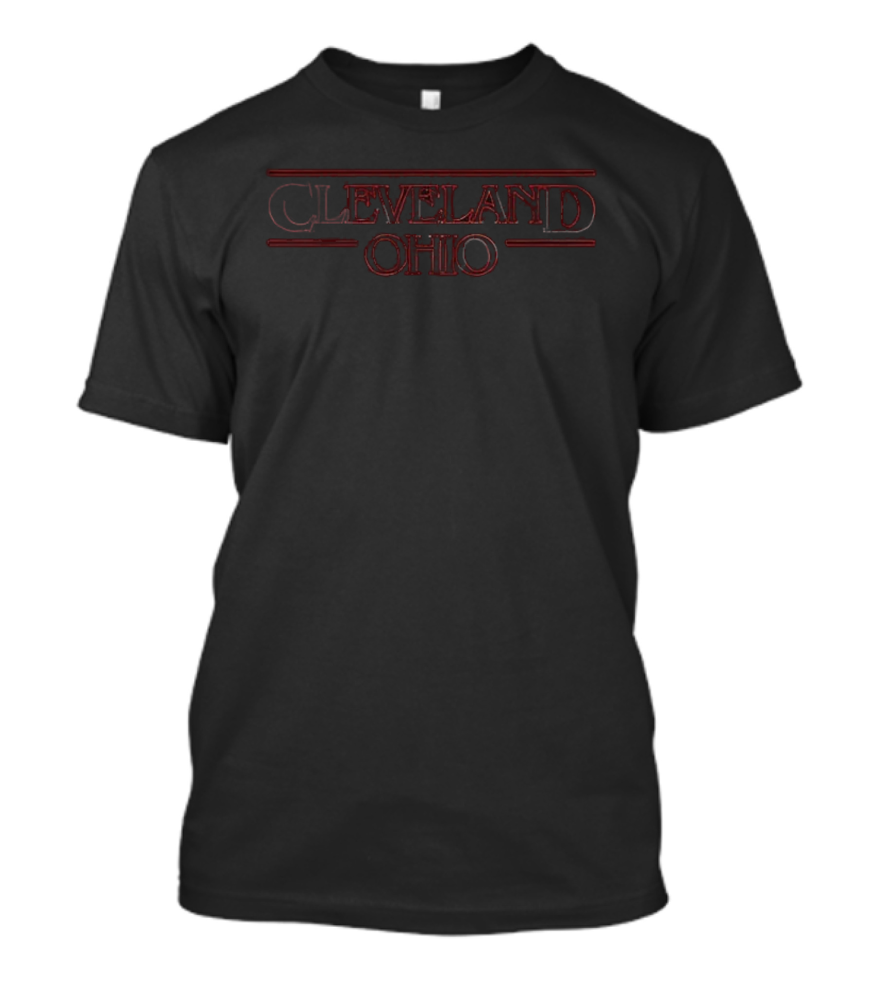 Stranger Things Cleveland Ohio Font Style T-Shirt
