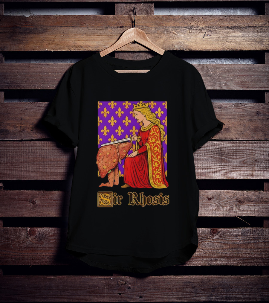 Sir Rhosis Regal Medieval Knight Humorous RuneScape Pun T-Shirt