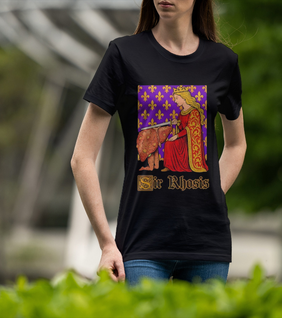 Sir Rhosis Regal Medieval Knight Humorous RuneScape Pun T-Shirt