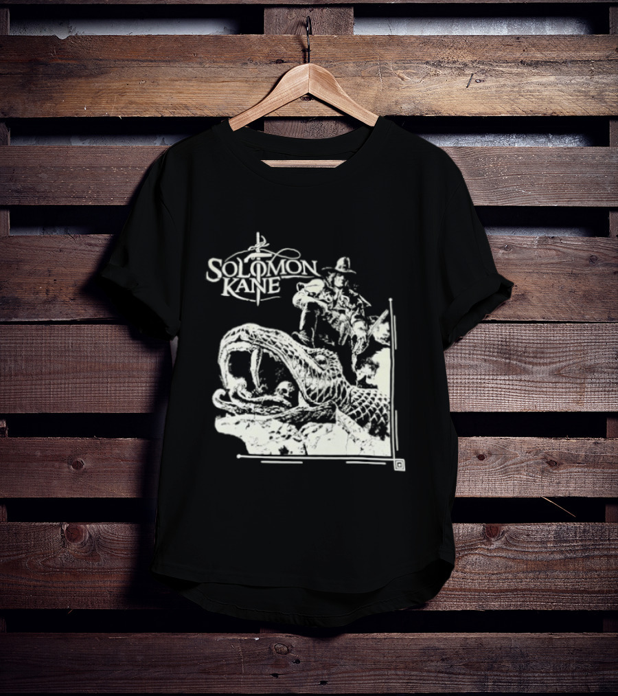 Solomon Kane The Serpent Ring Illustration With Adventure Scene T-Shirt