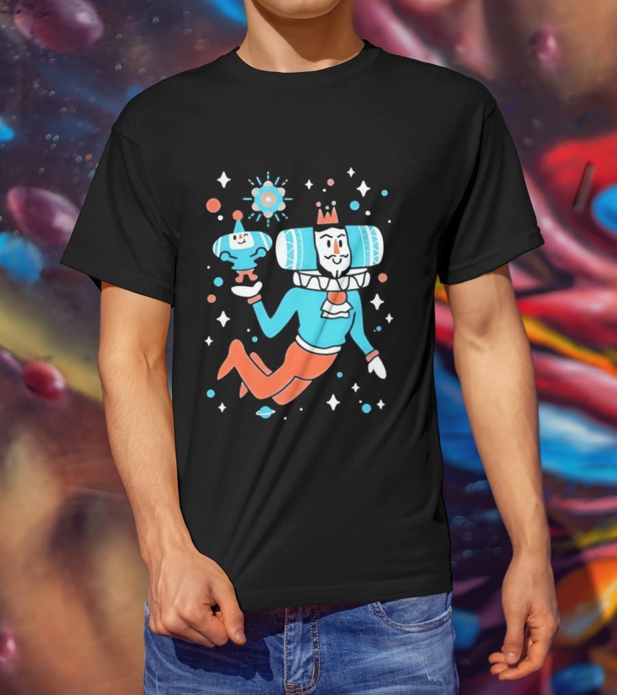Space Dad Cool Katamari Prince Cosmic Adventure T-Shirt