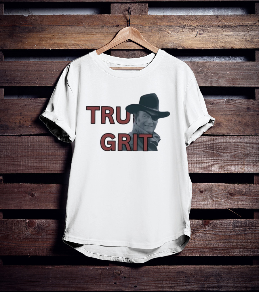 True Grit Marshal Reuben J. Cogburn Cowboy Movie Icon T-Shirt