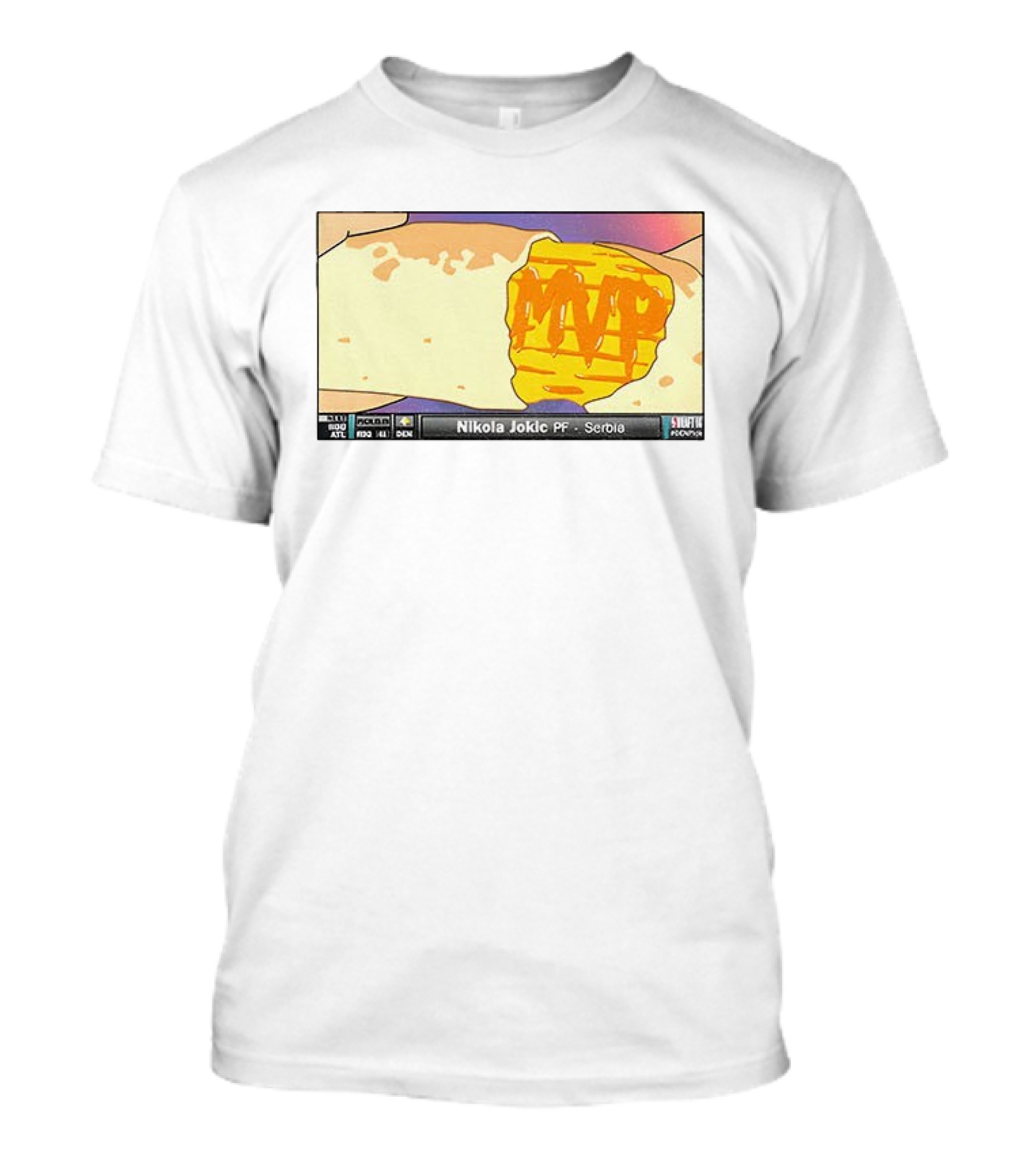 Nikola Jokic MVP Quesarito Taco Bell Serbia Basketball PF T-Shirt