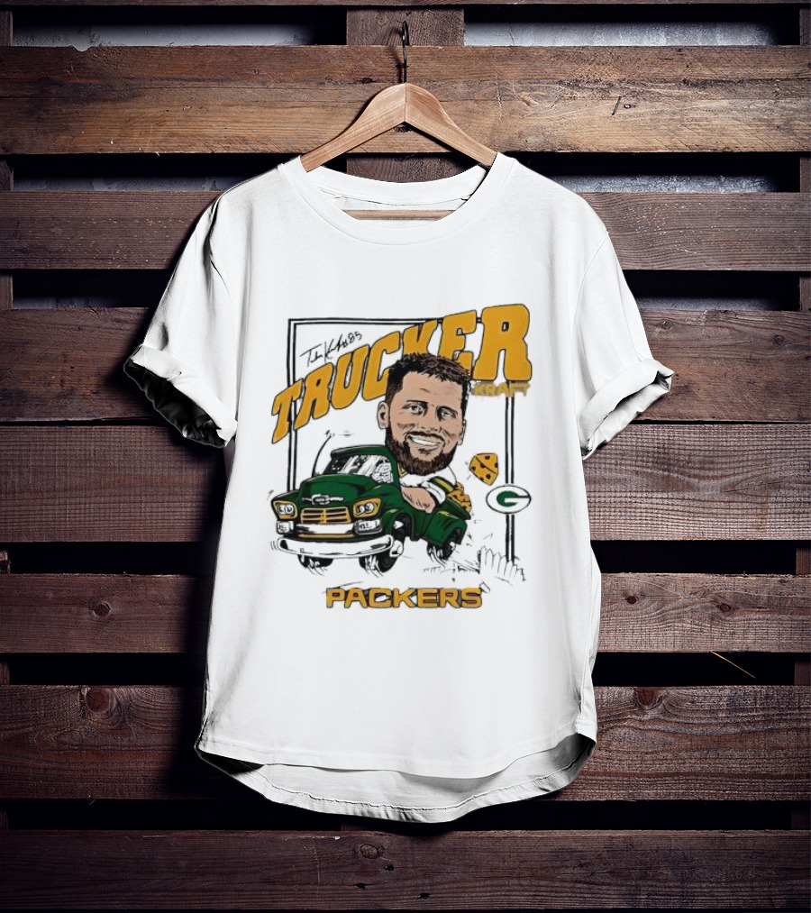 Green Bay Packers Trucker Kraft Cartoon Graphic T-Shirt