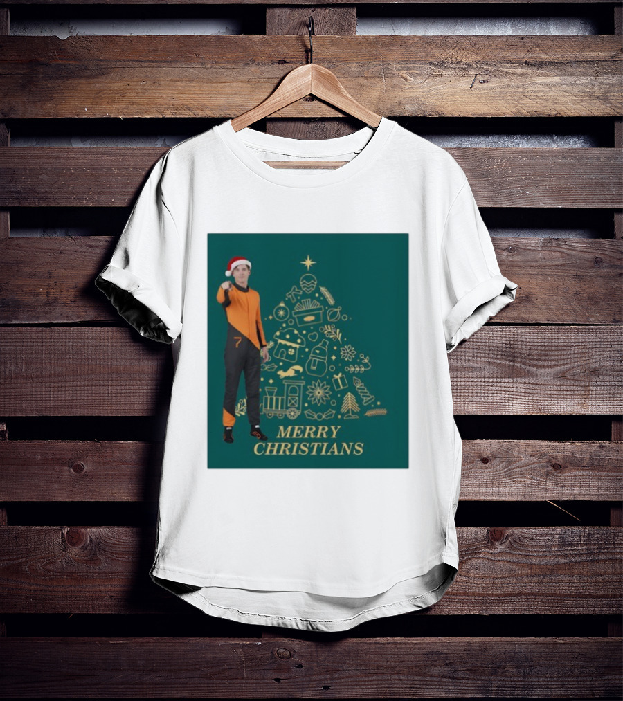 Christian Lundgaard Merry Christians Formula 1 Christmas Green T-Shirt