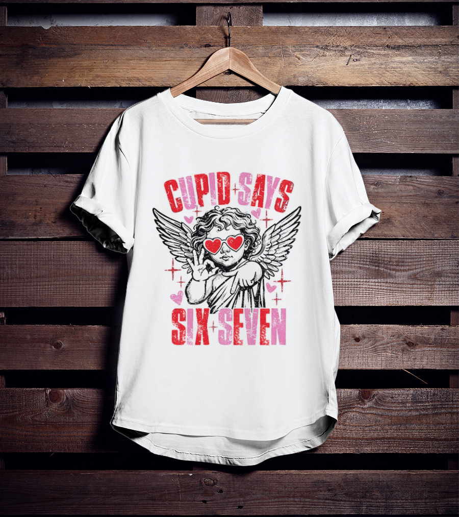 Cupid Says Six Seven Valentine’s Day Love T-Shirt