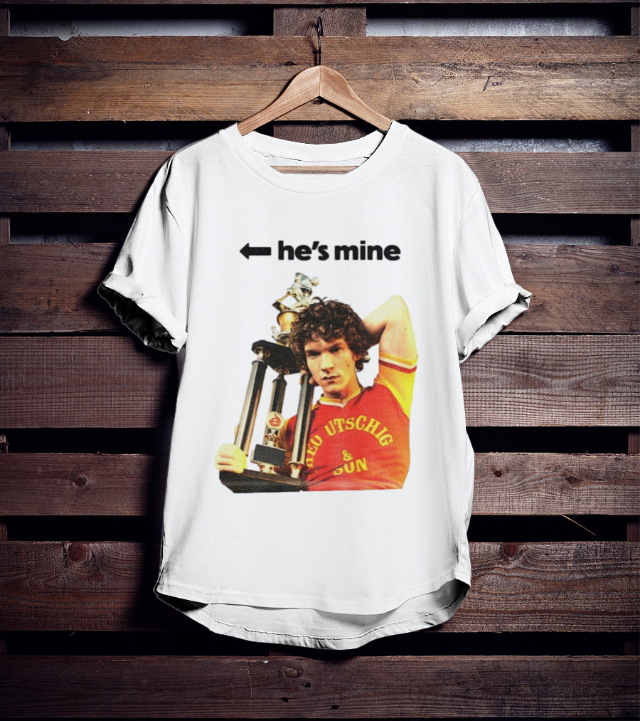 He's Mine Retro Trophy Winner Theo Utschig & Son Heated Rivalry T-Shirt