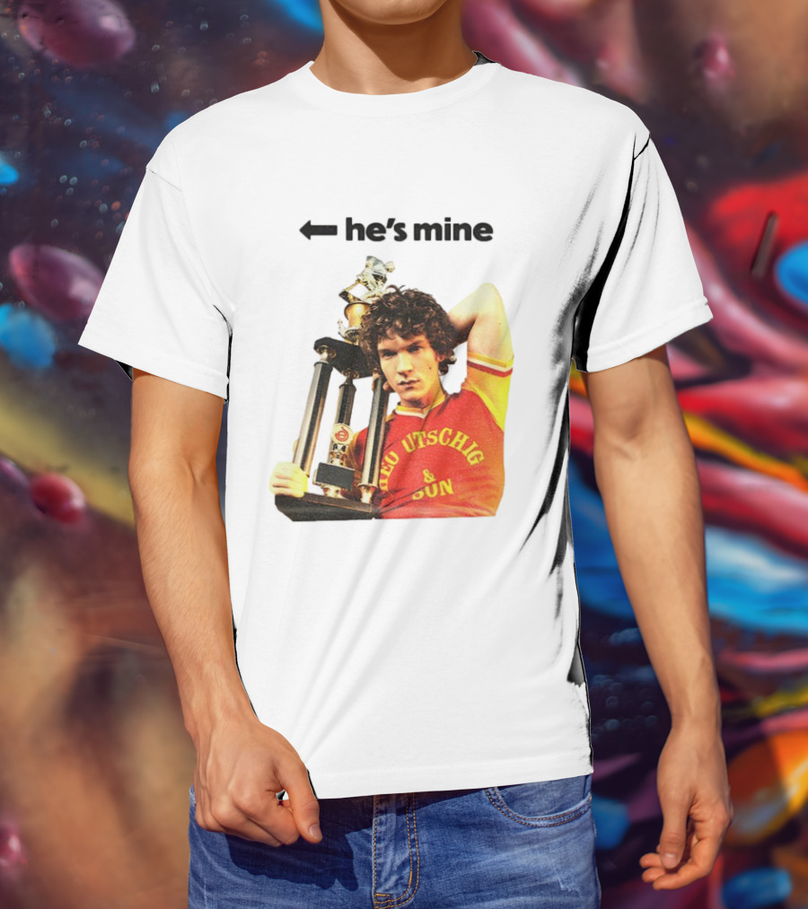 He's Mine Retro Trophy Winner Theo Utschig & Son Heated Rivalry T-Shirt