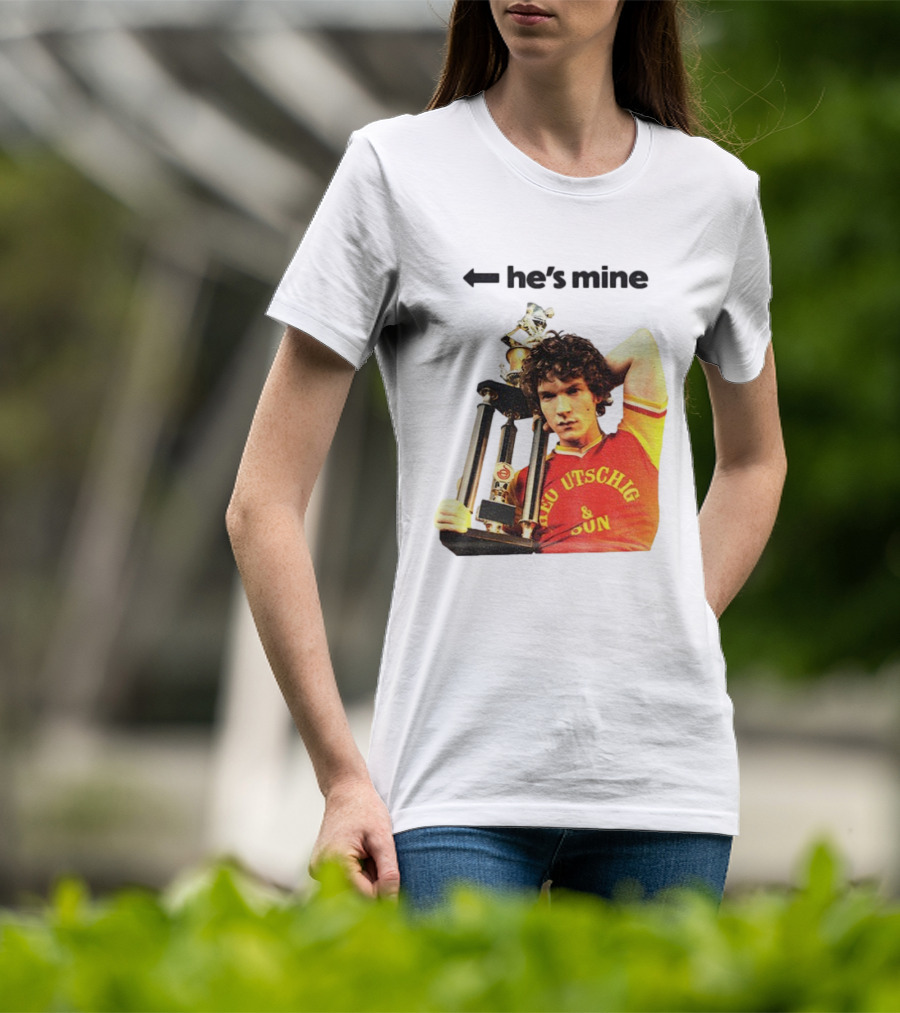 He's Mine Retro Trophy Winner Theo Utschig & Son Heated Rivalry T-Shirt