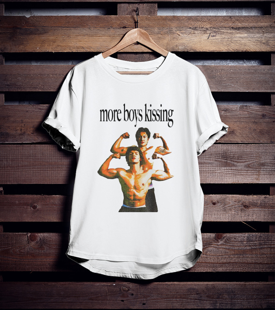 Heated Rivalry More Boys Kissing Muscle Flexing Duo T-Shirt