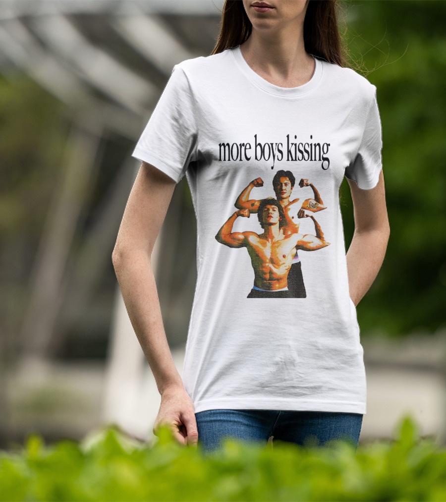 Heated Rivalry More Boys Kissing Muscle Flexing Duo T-Shirt