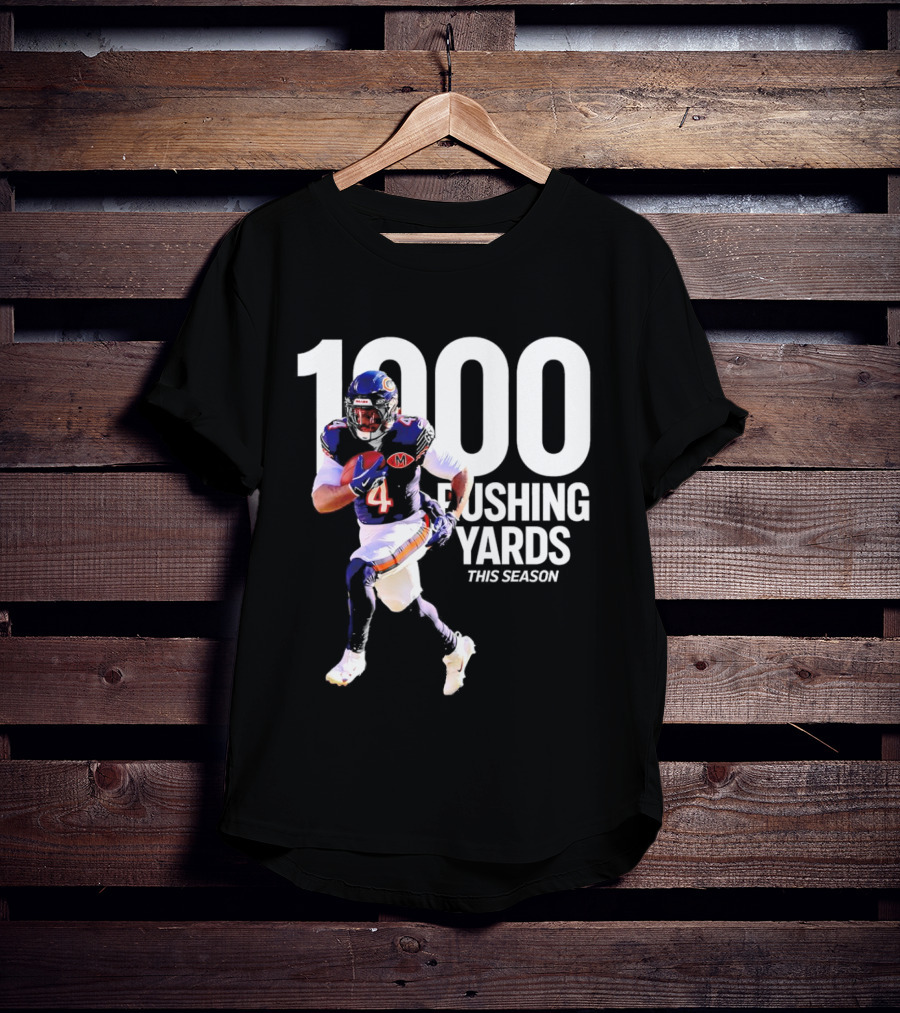 Chicago Bears 1000 Rushing Yards This Season T-Shirt