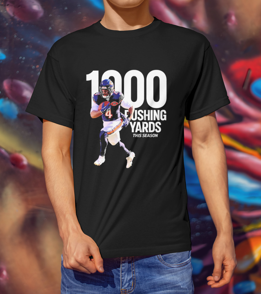 Chicago Bears 1000 Rushing Yards This Season T-Shirt