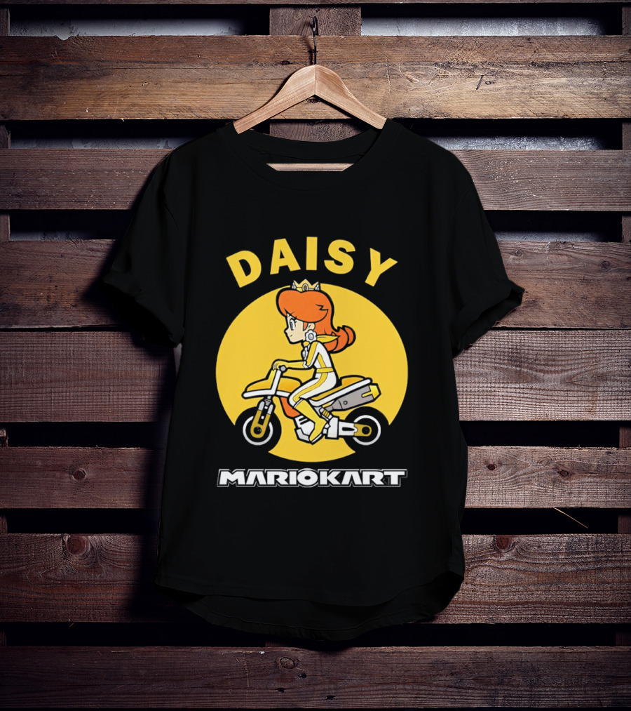 Daisy Mario Kart Motorcycle Rider T-Shirt