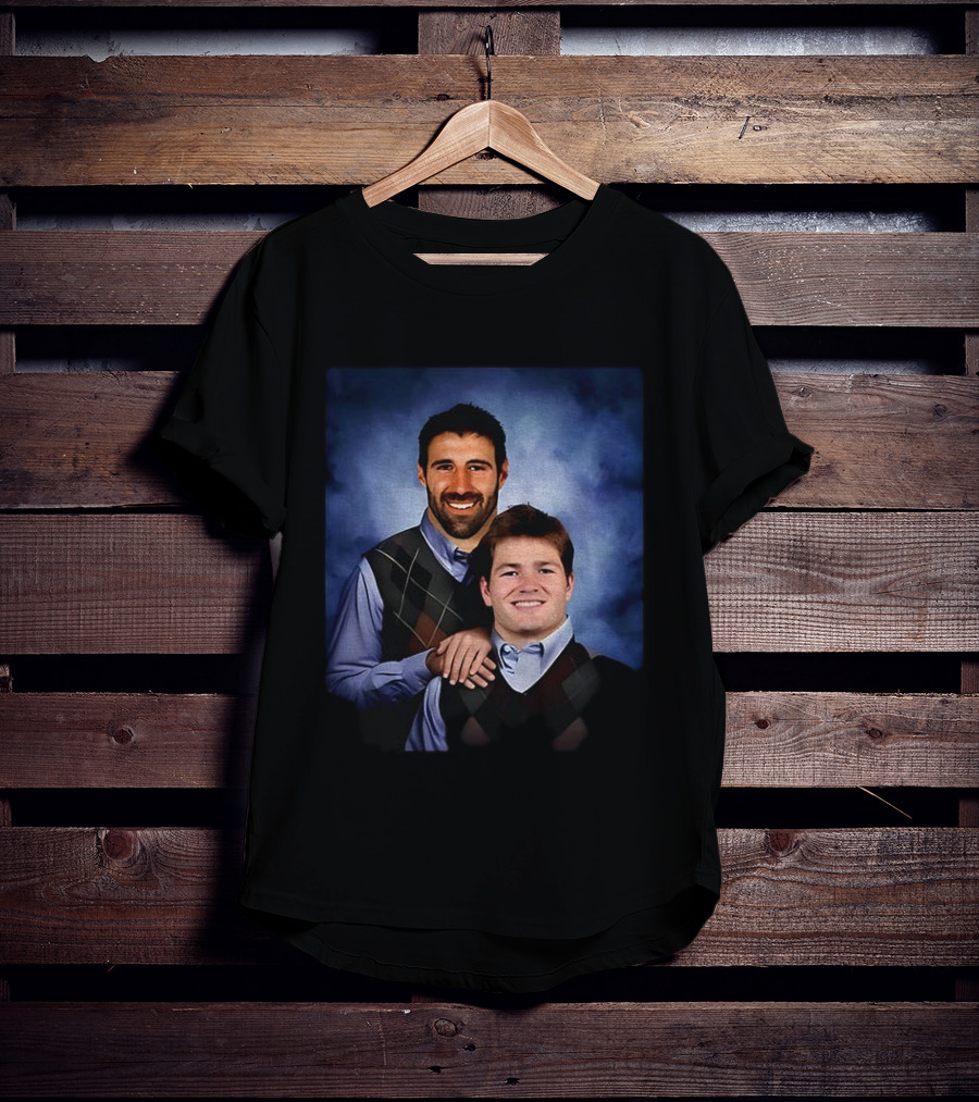 Mike Vrabel Drake Maye New England Patriots Step Brothers Football T-Shirt