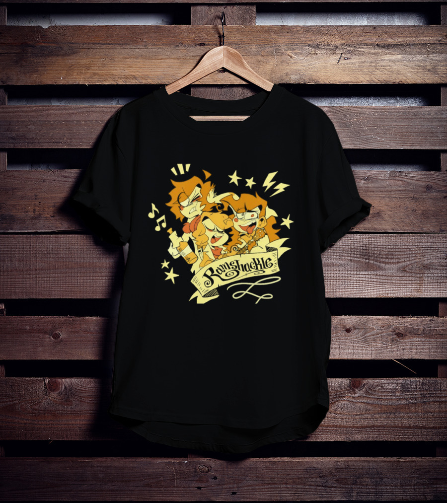 Ramshackle The Animated Pilot Stars Music Lightning Cartoon T-Shirt